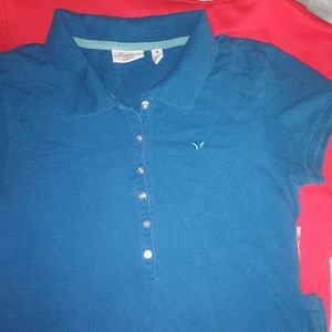 Aeropostale, semi button, shit w/ collar